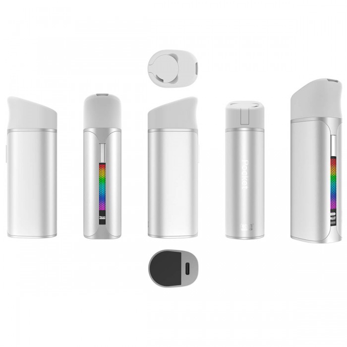 Vaporizador de resinas Pocket de YoCan, para concentrados y extracciones, vistas.