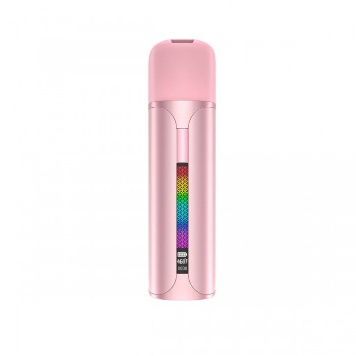 Vaporizador de resinas Pocket de YoCan, para concentrados y extracciones, color rosa frontal.