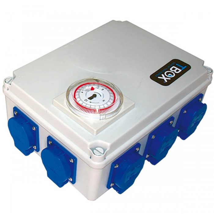 Caja temporizadora Tempobox. 8 enchufes con 600w.