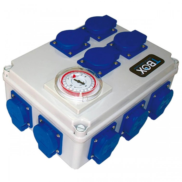 Caja temporizadora Tempobox. 12 enchufes con 600w.