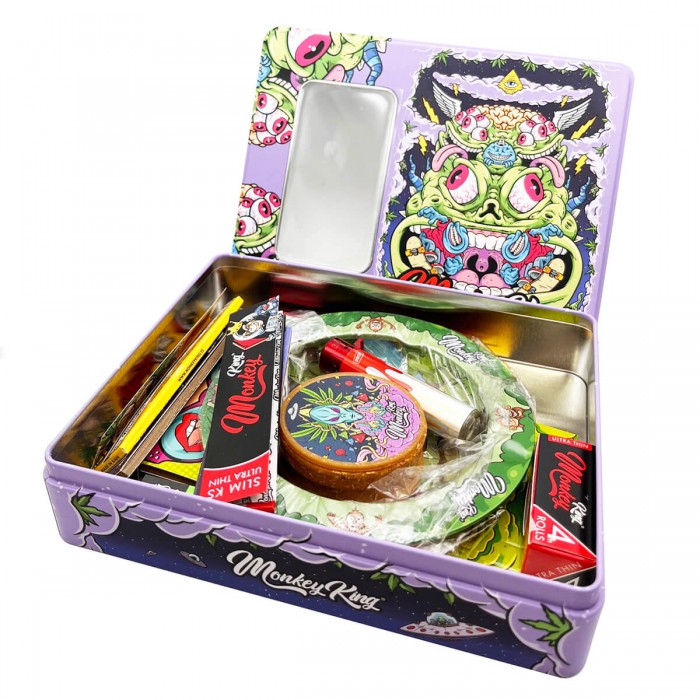 Kit para fumar Monkey King Espacial Abierto.