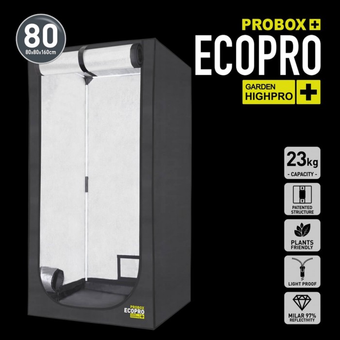 Armario de cultivo Ecopro de Garden Highpro Probox 80x80x160cm.