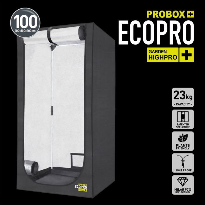 Armario de cultivo Ecopro de Garden Highpro Probox 100x100x200cm.