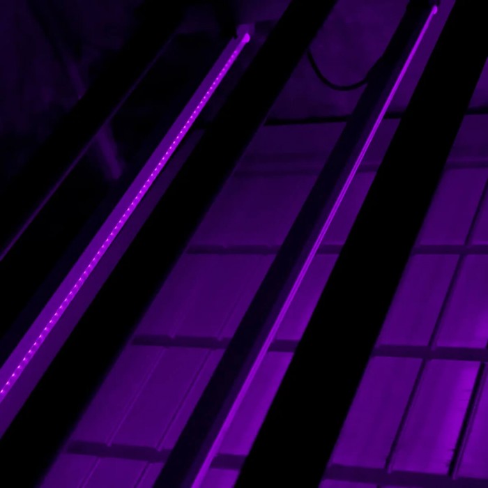 Barras LED UV Twins de 22w cada una Agrolite, iluminación ultravioleta.