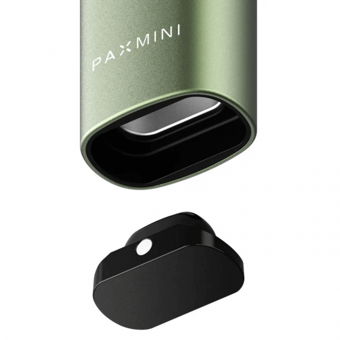 Vaporizador PAX Mini verde para hierbas secas, cazoleta.