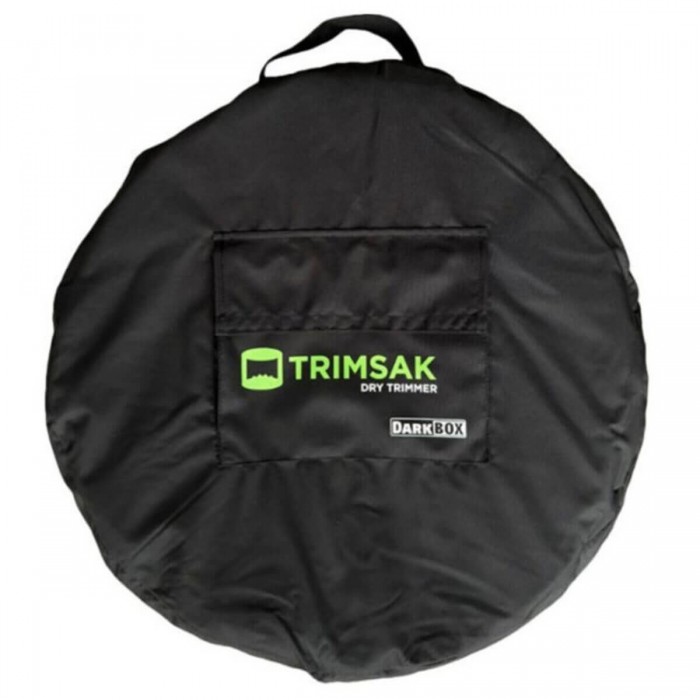 Peladora Manual Trimsak para cogollos en seco de Dark Box, funda.