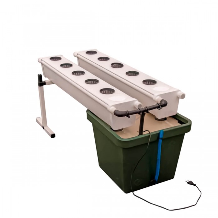 Sistema NFT para cultivos productivos, Terra Aquatica para 10 plantas.