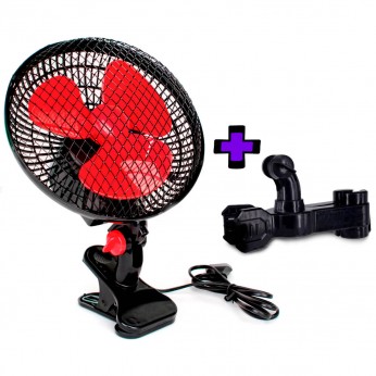 Ventilador Oscilante Cyclone + Clip Monkey para armarios.