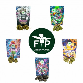 Pack CBD de Flores FP GreenHouse. 5 unidades de 3 g cada una