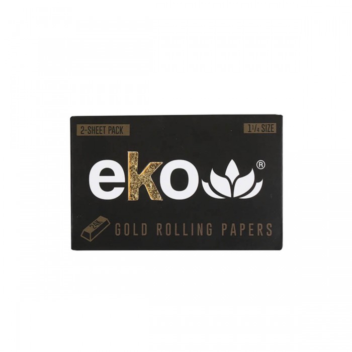 Papel de liar de Oro Eko Gold Rolling de 1.1/4, envase.