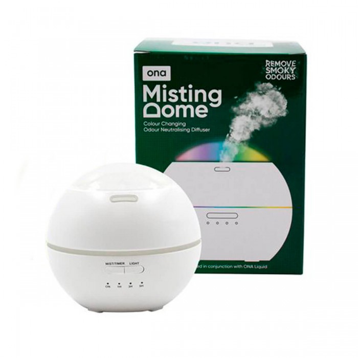 Difusor de ambientadores Ona Misting Dome, con caja.