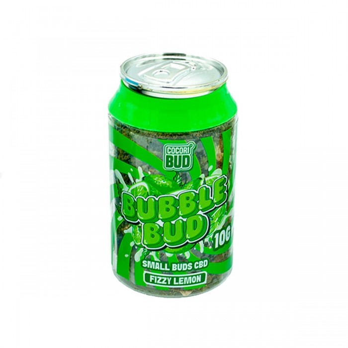 Flores CBD Cocori Fizzy Lemon 10g de la línea Bubble Bud, envase.