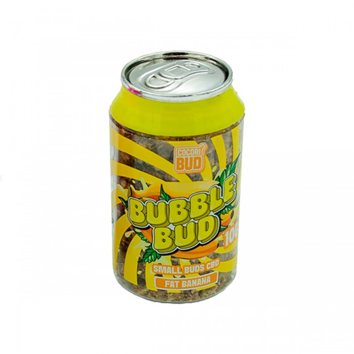 Flores CBD Cocori Fat Banana 10g de la línea Bubble Bud, envase.