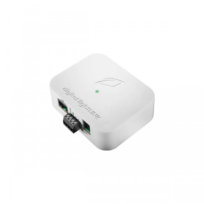 Digital Lightlink de Growlink, controlador de iluminación, perspectiva derecha.