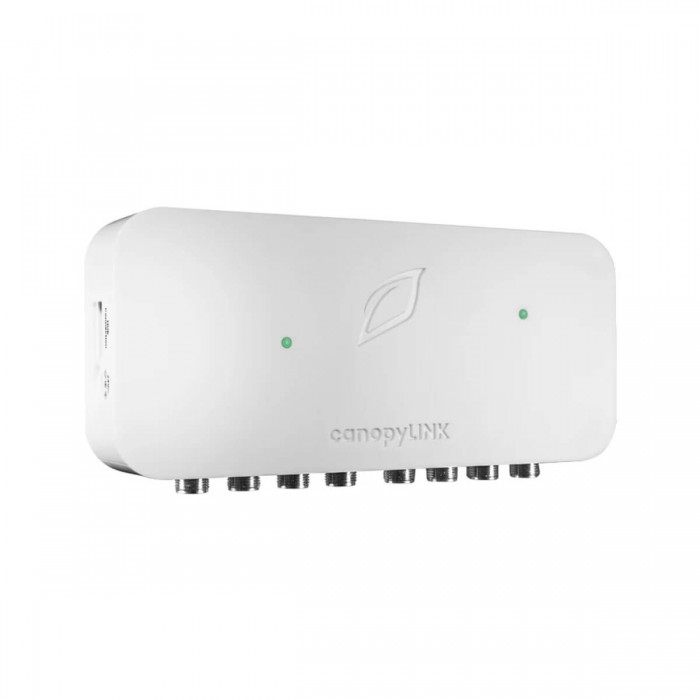 Modulo de Monitoreo climático CanopyLink de Growlink, conexiones a HUB.
