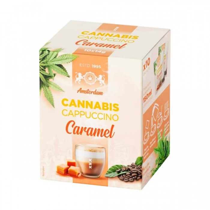 Capuccino de cannabis Astra Hemp, aroma a Caramelo.