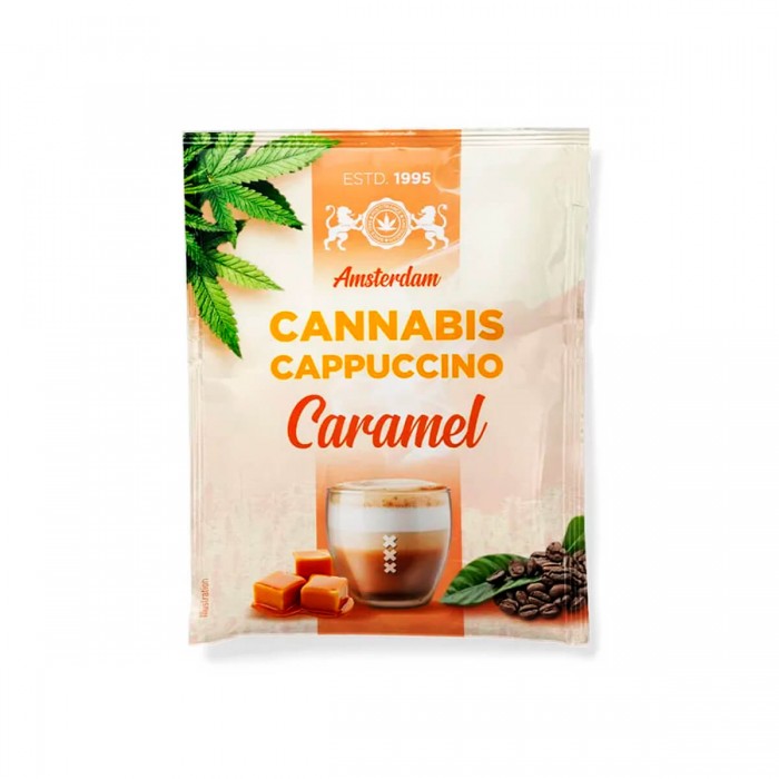 Capuccino de cannabis Astra Hemp, aroma a Caramelo.