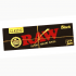 Papel de fumar Raw Black. 1.1/4, frontal.