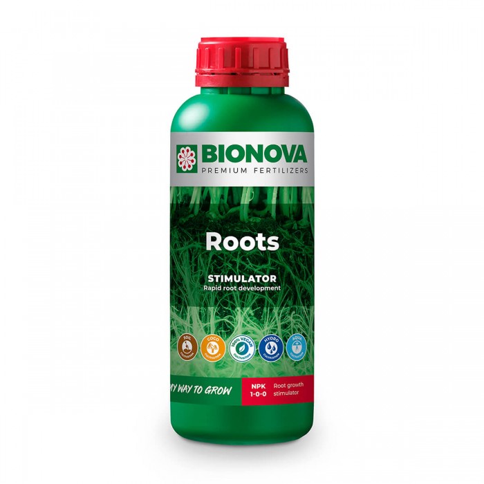 Estimulador de raices Roots de Bionova, envase de 1L.