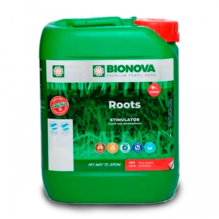 Estimulador de raices Roots de Bionova, envase de 5L.