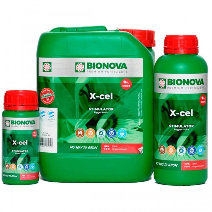 Estimulador X-cel de Bionova, diferentes formatos.