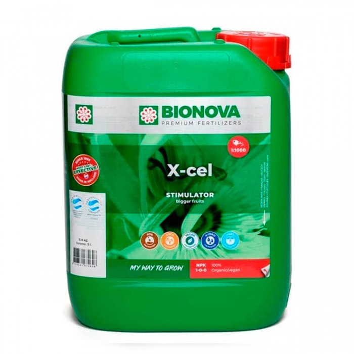 Estimulador X-cel de Bionova, envase de 5L.