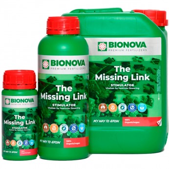 The Missing Link de Bionova, aditivo para cultivos, diferentes formatos.