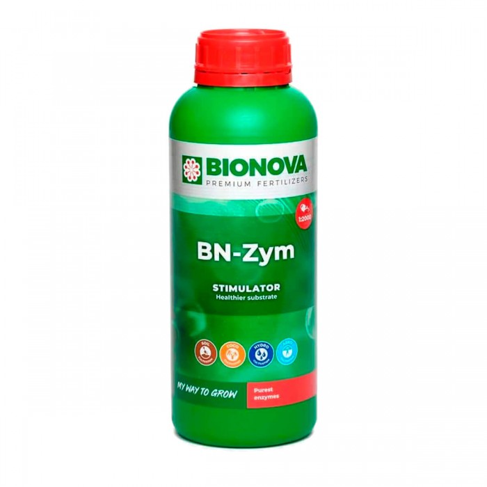 BN-Zym de Bionova, encimas para cultivo, envase de 1L.