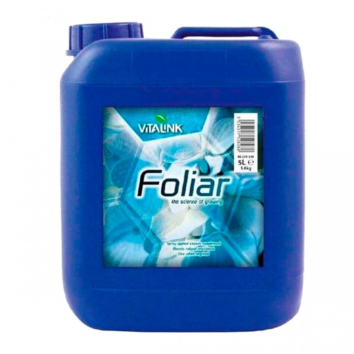 FOLIAR (VitaLink) 1L - Abono foliar para cultivo marihuana, envase de 5L.