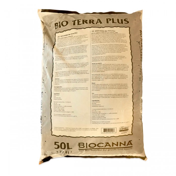 Bio Terra Plus de Canna, características.