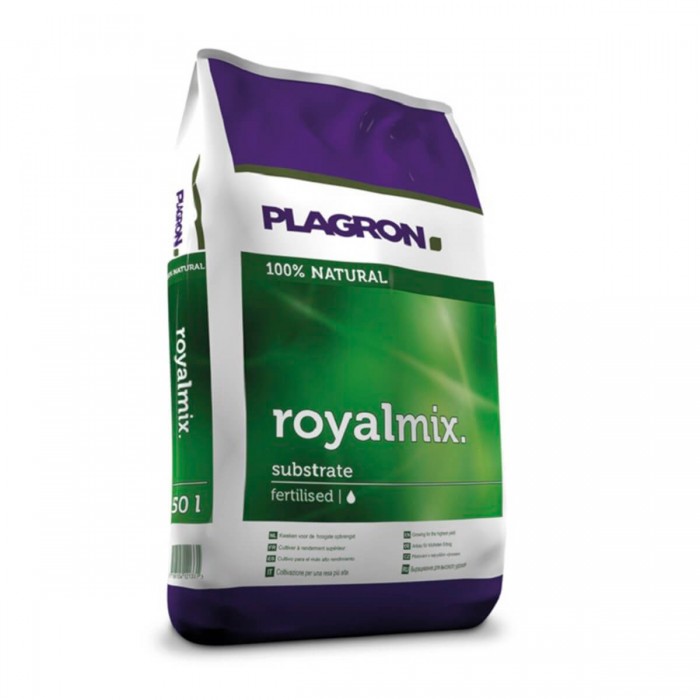 Plagron Royal Mix para plantas de marihuana, envase de 50L.
