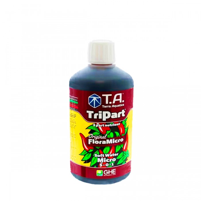 Flora Micro de GHE ahora Micro de Terra Aquatica, envase de 500ml.