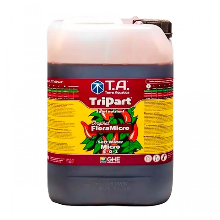 Flora Micro de GHE ahora Micro de Terra Aquatica, envase de 10L.