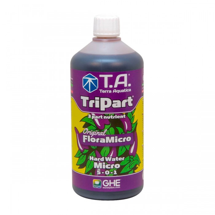 Flora Micro Hard Water de GHE ahora Tripart Micro Agua Dura, envase de 1L.