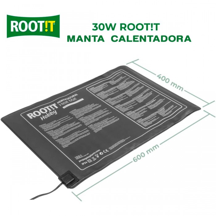 Manta calentadora Root¡t 40x60 cm 30w.