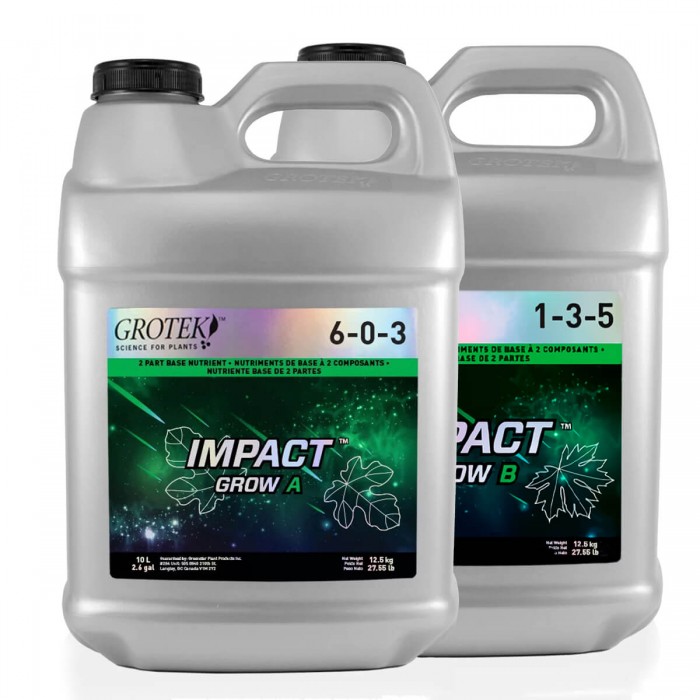 Impact Grow A+B envase de 10L Grotek.
