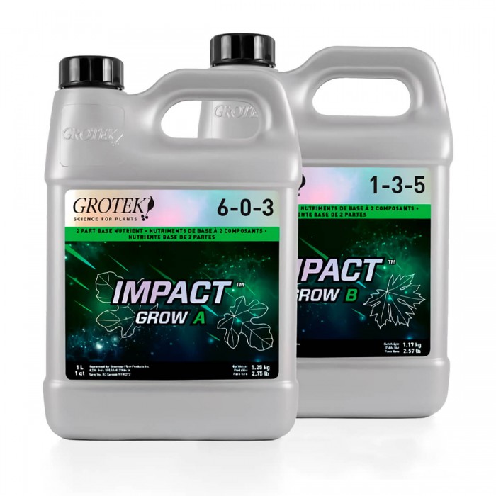 Impact Grow A+B envase de 4L Grotek.