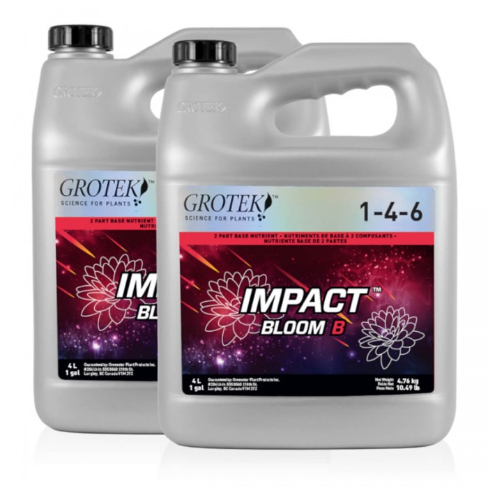 Impact Bloom A+B de Grotek, envase de 4L.