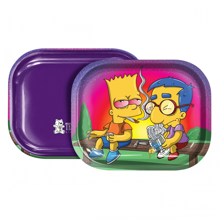 Bandeja Metálica Simpsons Friends, parte trasera.