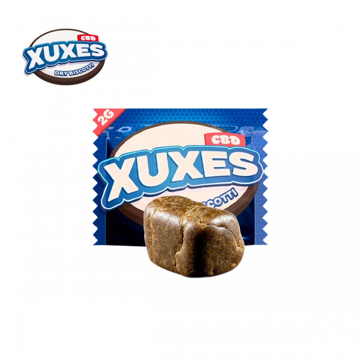 Hachís CBD Dry Biscotti de Xuxes CBD 2 gramos.