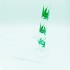 Bong hojas de marihuana 26cm para agua, desmontado.