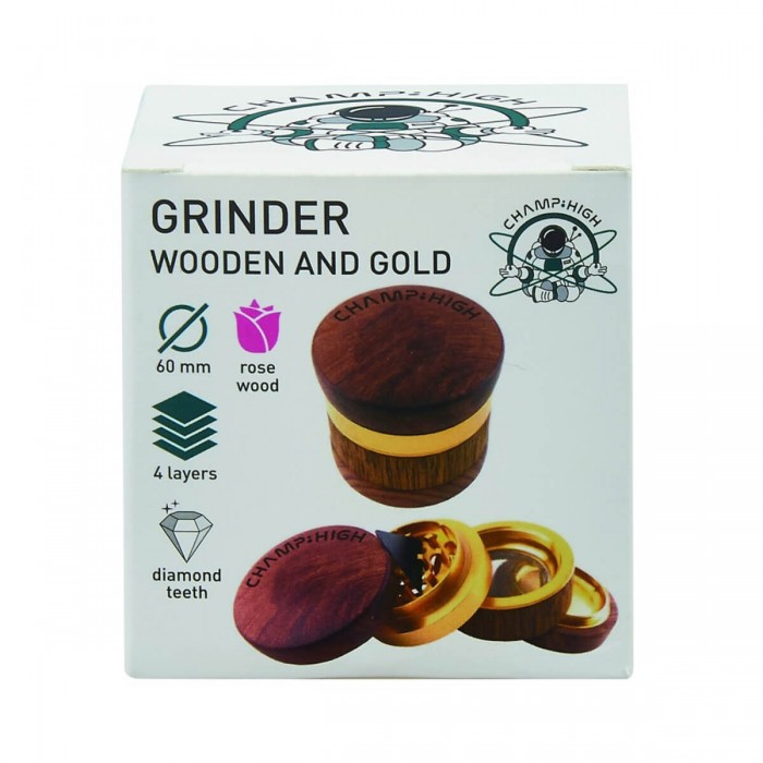 Grinder de madera polinizador de 66mm, caja.