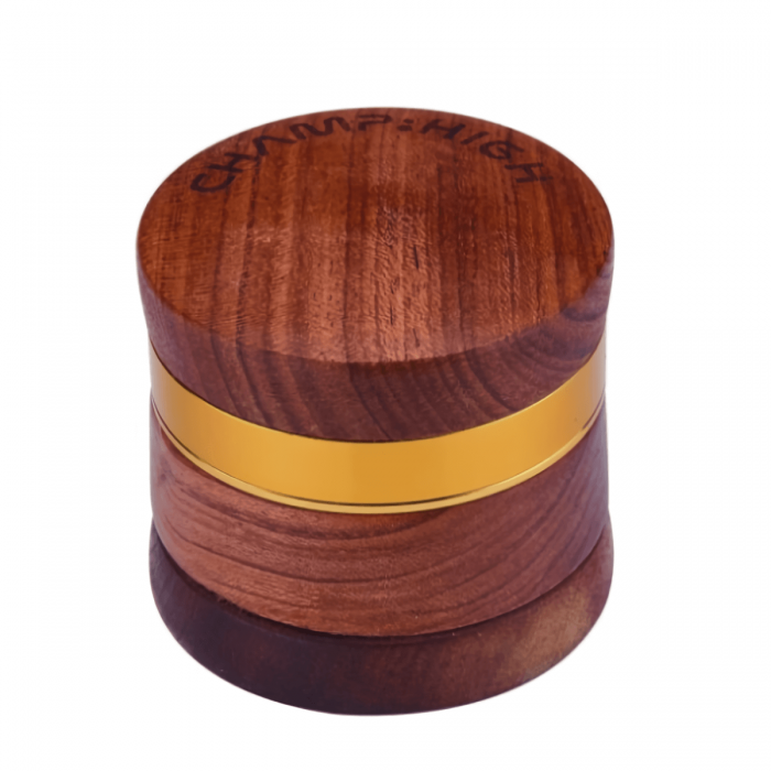 Grinder de madera polinizador de 66mm, cerrado.