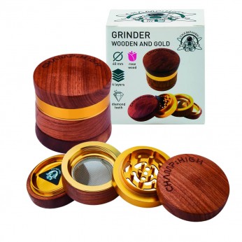 Grinder de madera polinizador de 66mm de diámetro y partes internas metálicas