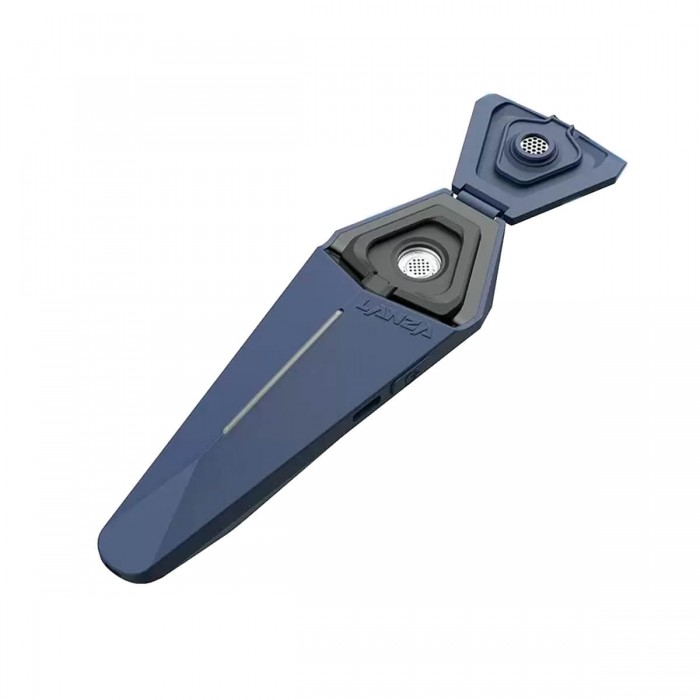 Vaporizador de hierbas secas Lanza de X-Vape, azul abierto.
