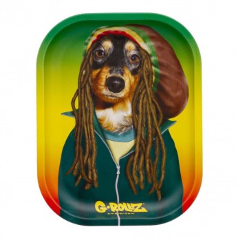 Bandeja metálica Reggae Perro 18x14 cm.