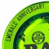 Cenicero de metal RAW Emerald 20 aniversario, detalle.
