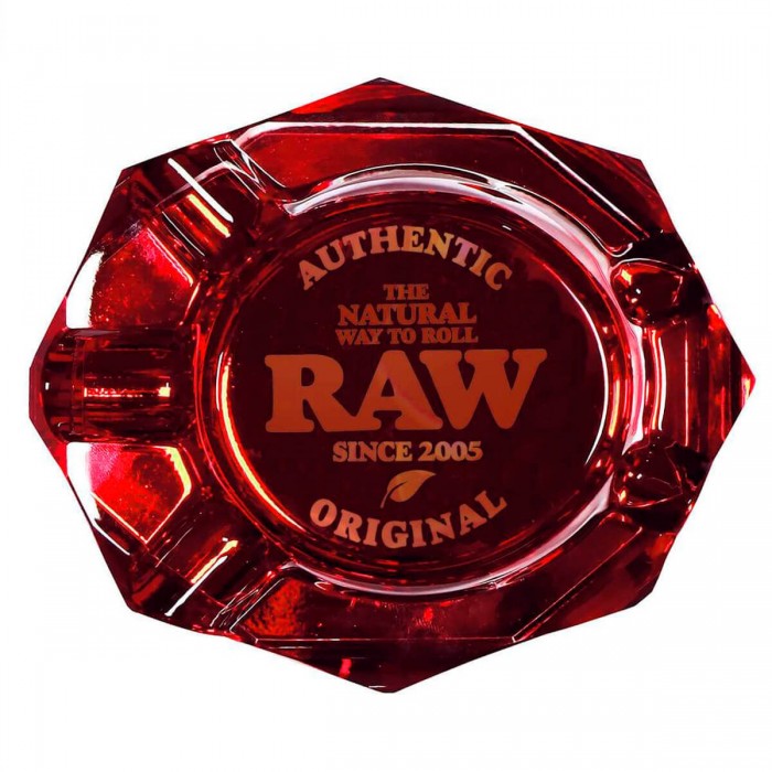 Cenicero RAW de cristal rubí.