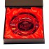 CENICERO RAW CRISTAL RUBI ROJO 13CM