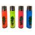 Mechero Clipper con dibujos de marihuana, modelo plantas.